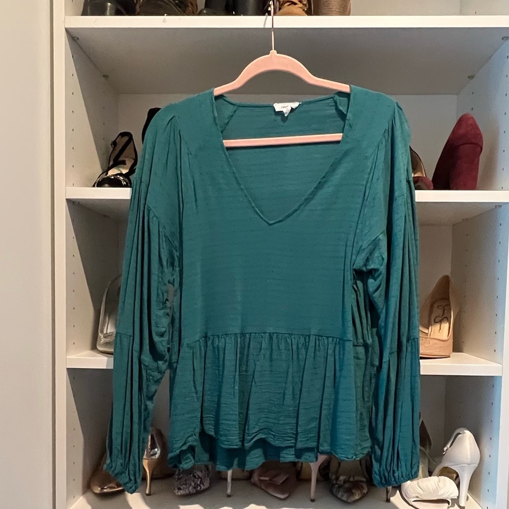 Teal blouse